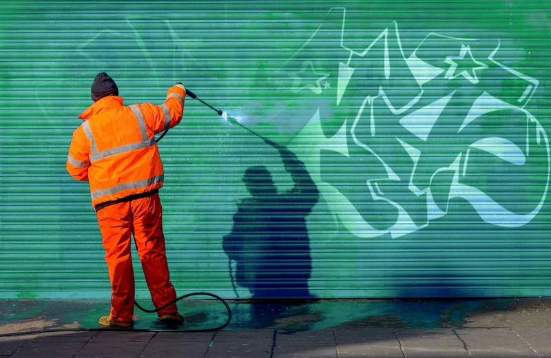 Graffiti Removal Cleaning Services with JANECO
